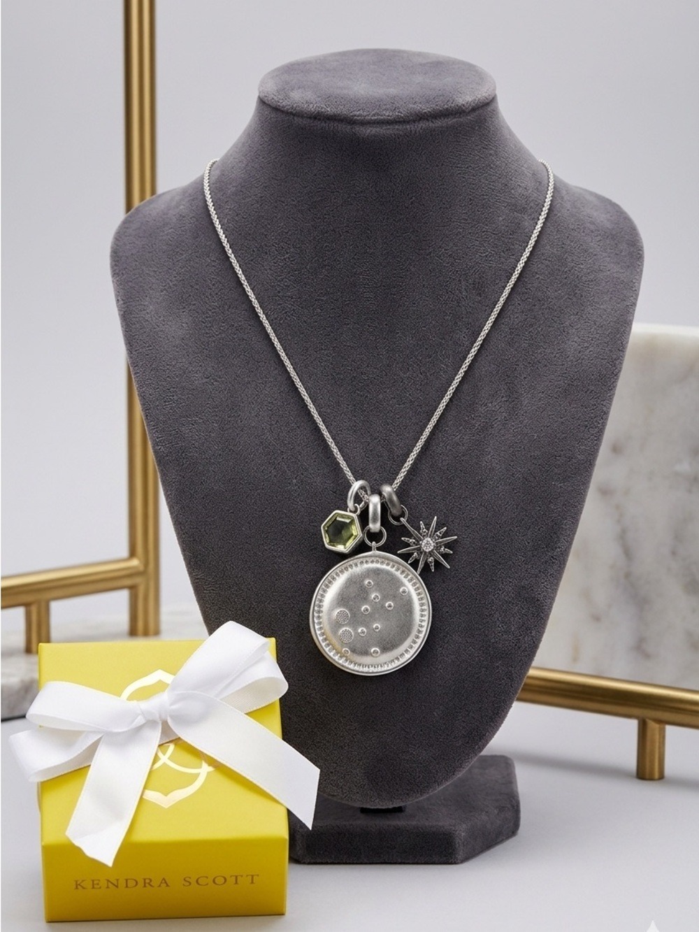 Kendra Scott Constellation Charm Necklace Virgo and extra Charms 3080